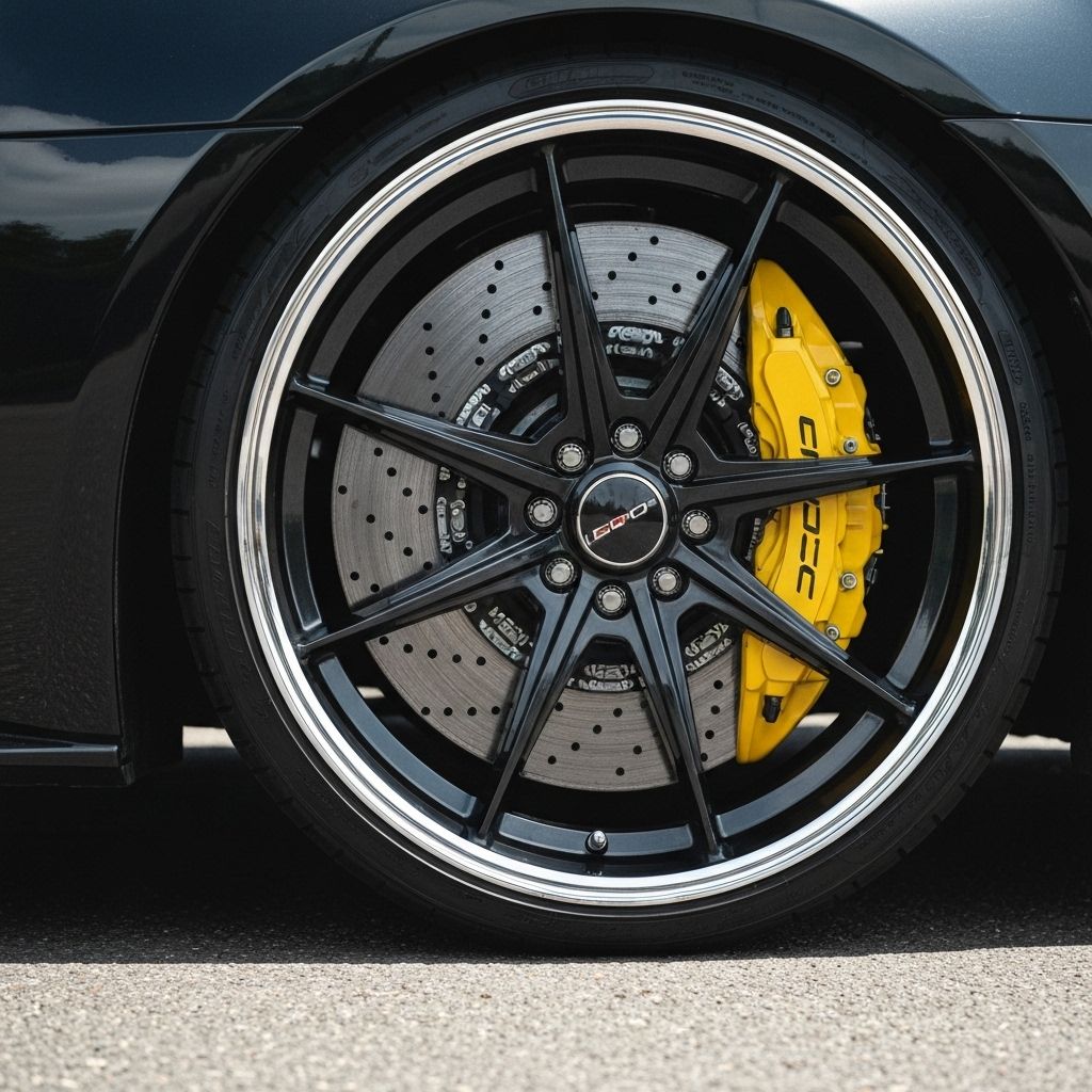 Close-up wheel with performance brakes